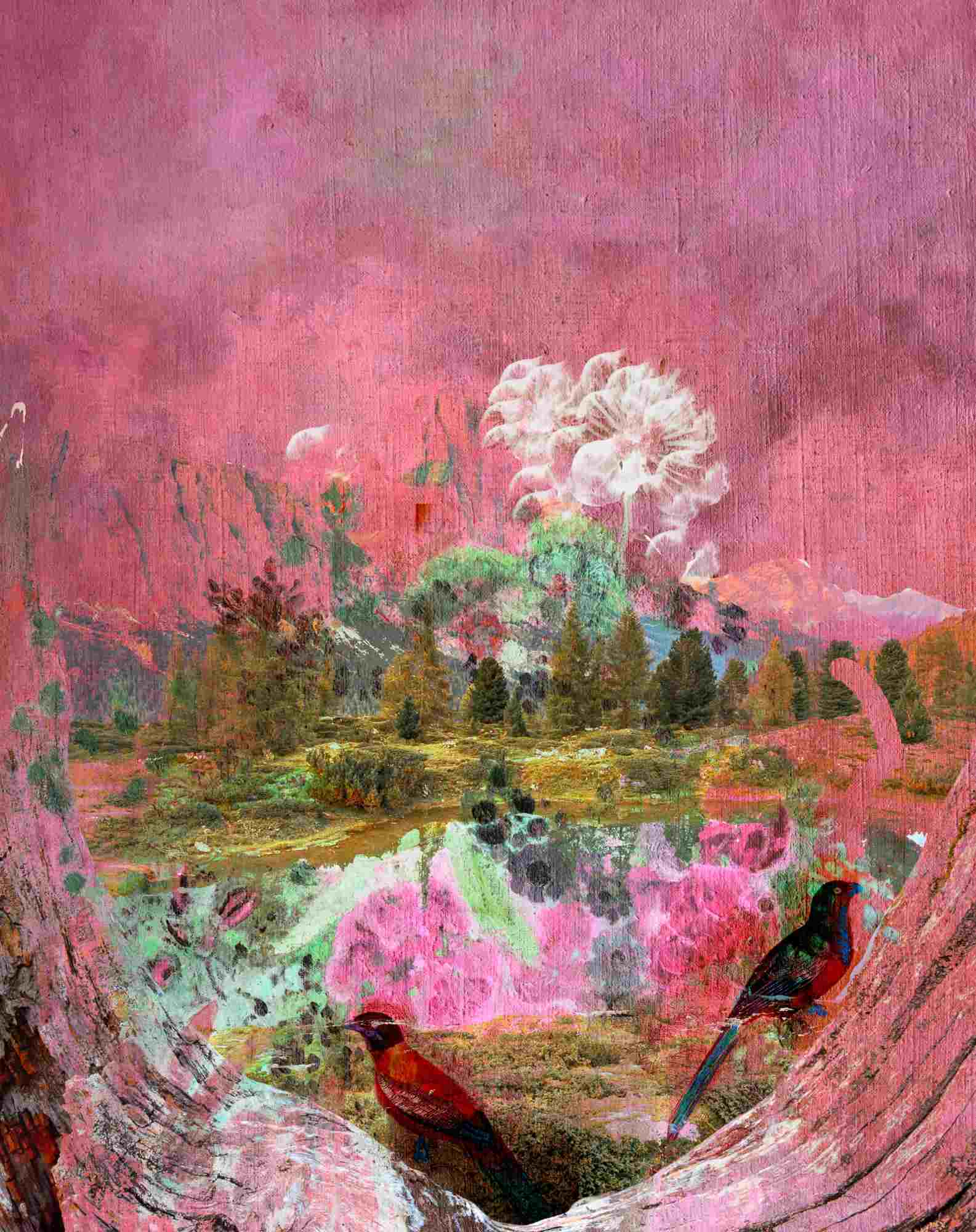 Free Printable Collage Paper Whispered Meadows
